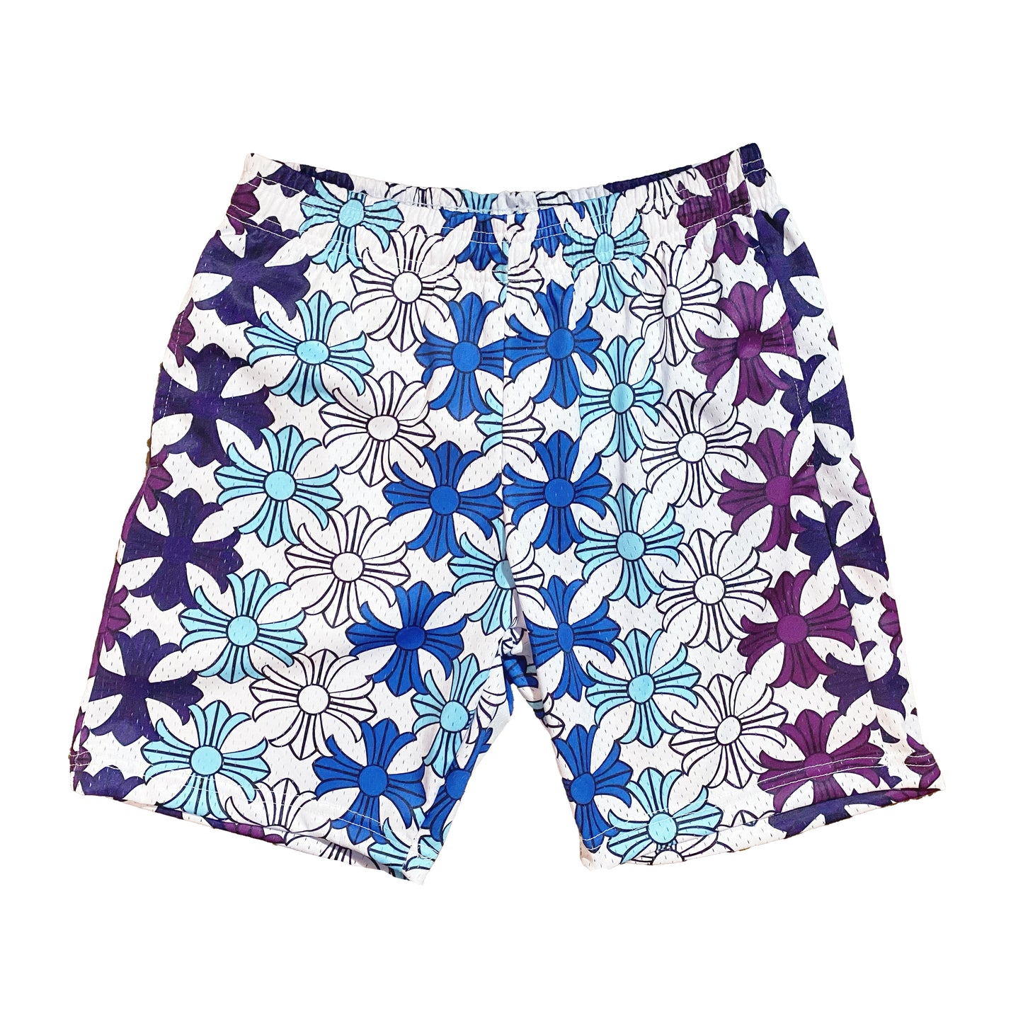 Chrome Monogram Mesh Shorts