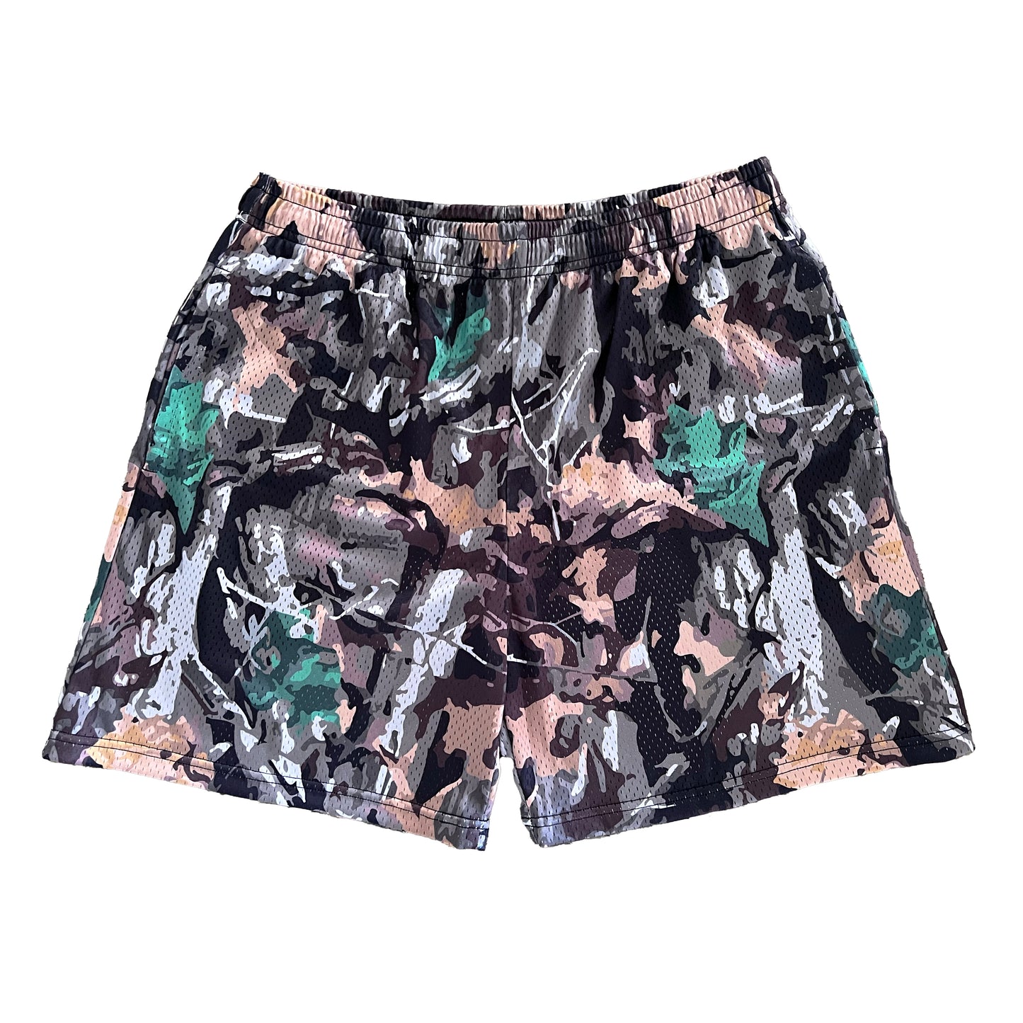 Paint Camo Mesh Shorts