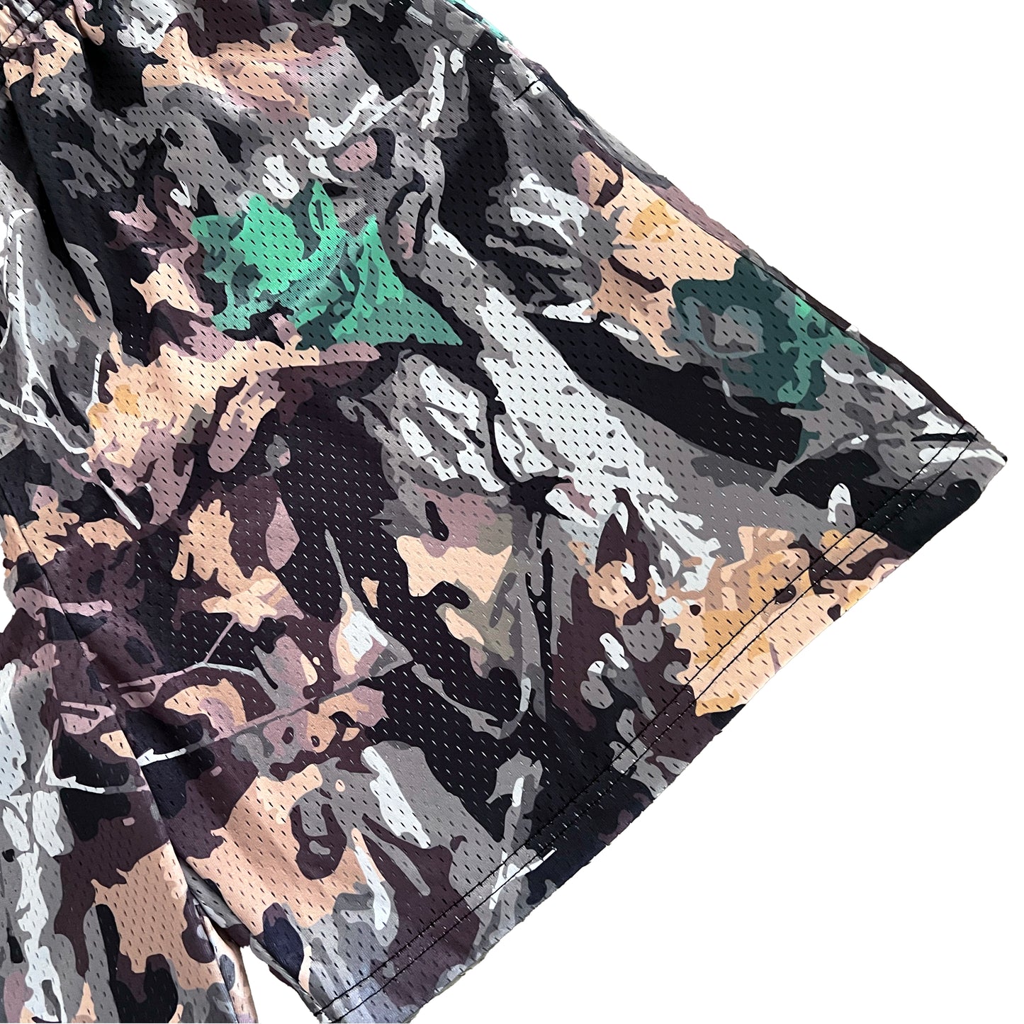 Paint Camo Mesh Shorts