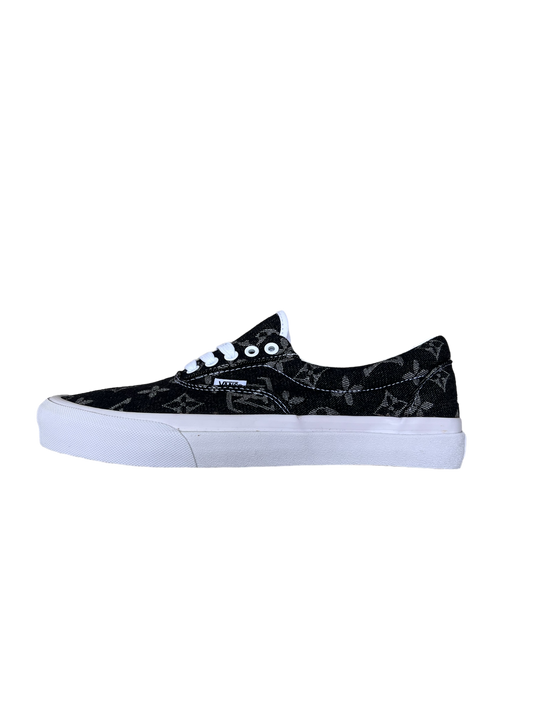 Black Monogram Denim Vans (Size 6 men’s)