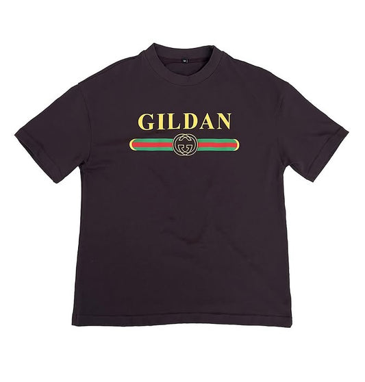 Brown Gucci Gildan T Shirt (Size M)