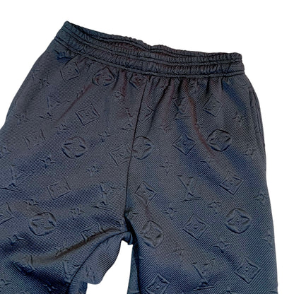 Grey Embossed Monogram Pants