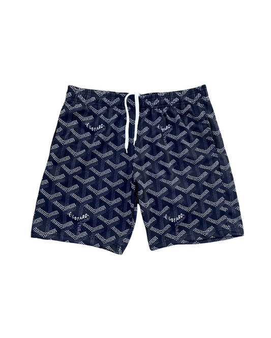 Black Goyard Mesh Short